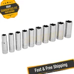 Performance Tool W38402 3/8" Drive 6-point Metric Deep Socket Set. Fixed Price $46.81.