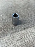 Vintage Craftsman 1/4" Dr 7mm 6 Pt Shallow Socket Top Knurl 1 G 43503 Usa. Fixed Price $5.09.