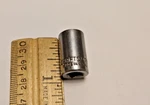 Vintage Craftsman 1/4" Drive 3/8" 6 Point Shallow Socket Sae Vv 43497 Usa. Fixed Price $10.99.