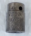 Mac Tools "sabina" Vi226, 1/2" Dr. 11/16" Impact Socket, Shallow, 6 Pt *vintage*. Fixed Price $9.89.