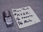 Mac Tools Av2z 1/2" Female To 3/4" Male Chrome Reducer Adapter Made In Usa. Fixed Price $15.95.