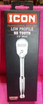Icon Professional Low Profile 90 Tooth 3/8" Drive Ratchet 56194 New. Fixed Price $29.95.