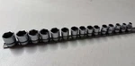 Snap-on Tools 15pc 3/8" Flank Drive Metric 6pt Fsm 6-22mm Shallow Socket Set. Fixed Price $184.95.