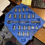Cornwell Crw-20gts 20pc. Go Thru Socket Set Sae & Metric Missing Top Off Case. Fixed Price $85.46.