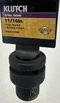 Klutch Impact Socket, 11/16in. Size, 3/4in. Drive, 6-point 41090 Northern Tool. Fixed Price $6.99.