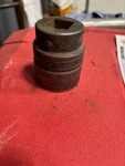 Snap-on#gldh442 - 3/4 Dr., 1-3/8 Sae & 35mm, 12 Pt., Shallow, Ind.finish Socket. Fixed Price $39.50.
