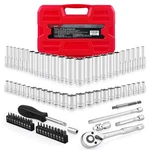Eaceliy 75pcs 1/4" Drive Impact Socket Set, Master 1/4inch, Sliver. Fixed Price $38.76.