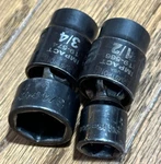 Broken Armstrong Tools Impact Swivel Universal Socket 3/8" Wobble Set Lot. Fixed Price $30.00.