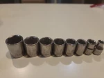 Vintage Craftsman Sae 8 Piece Socket Set 3/8" Drive Made Usa G2,g1, G Standard. Fixed Price $31.04.