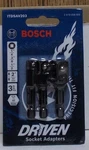 Bosch Idtsav203 Driven Socket Adapters 3 Pack 1/4-3/8-1/2. Fixed Price $19.99.