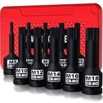 Aiourx 1/2" Dr. Master Impact Xzn Bit Socket Set, 10-pc M5-m18 Cr-mo Steel. Fixed Price $41.98.