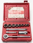 Vintage Sears Socket Wrench Set 3/8 Drive 13pc W/ Case To 13/16 No.. Fixed Price $30.00.