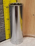 Vintage Craftsman 13/16'' Sae 1/2'' Drive Deep 12 Point Socket -vv- 47527 Usa. Fixed Price $14.95.