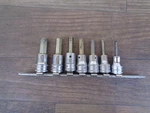 Snap On Tools 7-piece 3/8" Drive Metric Hex Bit Socket Driver Set 4mm-10mm Fam. Fixed Price $69.50.