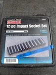 New Craftsman Tools Usa 19440 12pc Sae Deep Impact Socket Set, 1/2 Drive, 6 Pt.. Fixed Price $209.00.