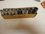 Mac 1/2 Drive Metric Socket Set From 10 Mm To 19 Missing 3 Replaced Impact. Fixed Price $160.00.