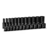 Capri Tools 3/8 In. Drive Shallow/deep Impact Socket Set, 12-point, Sae, 24-pc. Fixed Price $69.99.