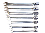 Snap On Usa 7 Piece Sae Socket Flex Head Open End Combination Wrench Set Fho607. Fixed Price $239.95.