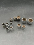 Mac Tools 12pc. Assorted 3/8" Drive Sae And Metric Shallow Sockets 6 12 Point. Fixed Price $35.00.