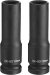 Harfington 2pcs 12-point Deep Impact Socket 1/2 Inch Drive 13mm Metric. Fixed Price $22.57.