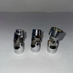 3 Easco Swivel Sockets. Sae 3/8 ,1/2 ,11/16 . 12 Point,3/8 Drive,usa. Fixed Price $14.99.