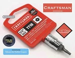 Tt10 Craftsman 1/4" Drive Tamper Proof Torx T T10 Socket Bit Cmmt42685 Gray. Fixed Price $8.98.