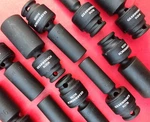 Choice New Gearwrench 3/8'' Drive Metric Deep Universal Swivel Impact Sockets. Fixed Price $22.83.