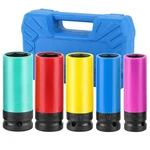 1/2 Inch Drive Wheel Protector Impact Socket Set, 5pcs Lug Nut .... Fixed Price $22.99.