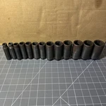 Mac Deep Impact Socket Set 13 Pcs, 1/2" Drive, Usa-made Sae Complete Vintage. Fixed Price $275.00.