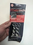 Vintage Nos Original Metrinch Usa 10pc 3/8" Drive 12 Point Socket Set Sae Metric. Fixed Price $29.99.