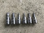 Husky 3/8 In. Drive Tamper Proof Torx Bit & Phillips Socket Set (6-piece). Fixed Price $7.25.