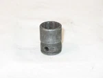Snap-on 1/2" Sae 3/8" Drive 12-point Shallow Black Oxide Socket Gf161. Fixed Price $13.95.