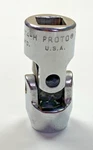 Proto Tools 5274h - 7/16" Universal Flex Socket 6 Point 3/8" Drive Usa Tool. Fixed Price $12.95.
