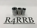 Snap-on Tools Nice 3pc 1/4" Drive Sae 8pt Double Square Chrome Socket Lot Set Id. Fixed Price $29.95.