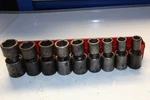 Mac Tools 9-pc. 1/2" Drive Sae Impact Universal Socket Set - 6-pt. Usa. Fixed Price $300.00.