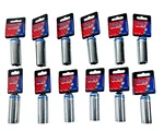 Lot Of 12 Duralast 3/8" Drive 11/16" Deep Sockets 6 Point. Fixed Price $31.99.