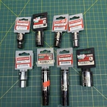 Nos 8 Pc Sears Craftsman Metric Sae 1/2 Drive Sockets Usa. Fixed Price $35.00.