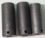 Williams 1/2" Drive Impact Deep Well Sockets Lot Of 3 Made In Usa 1" 15/16" 13/1. Fixed Price $54.99.