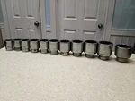 Snap On Socket Set 1 Inch Drive 1-7/16 Thru 2-1/4 Nbm Co 2-1/2 12 Point. Fixed Price $399.95.