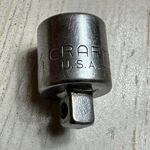 Craftsman 4256 G Drive Socket Adapter 1/4" Male 3/8" Female Usa Chrome. Fixed Price $12.99.