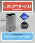 Craftsman Shallow Socket Metric 1/2" Drive 17mm 12 Point Cmmt44237 17 Mm. Fixed Price $7.99.