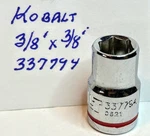 Kobalt 3/8" X Dr Standard Chrome Socket 6 Pt # 337794 Free Usa Shipping. Fixed Price $8.46.