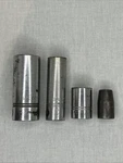 4 Vintage Williams Usa Tools 1-1/16 & 3/4 Deep Well And Two Standard Sockets. Fixed Price $40.00.