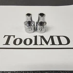 Snap-on Tools Rare 1/2" Drive 8mm & 9mm Metric 6pt Shallow Chrome Socket Set. Fixed Price $149.95.