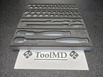 Snap-on Tools Titanium 3/8" Dr Sae & Metric Essential Set 253gss05fdt Foam Only. Fixed Price $389.95.