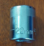 Craftsman U.s.a. Vv44239, 1/2" Drive, 22mm. Socket, Shallow, 12 Point.. Fixed Price $14.79.