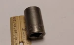 Craftsman Vintage 11/16" 6 Point 1/2" Drive Shallow Socket 44058 G1 Made In Usa. Fixed Price $11.96.