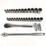 Craftsman 12pt 1/2 Drive Metric/sae Socket Set Ratchet 9mm-24mm, 7/16-1-1/4" Usa. Fixed Price $149.99.