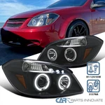 Fits 2005-2010 Chevy Cobalt 07-09 Pontiac G5 Led Halo Black Projector Headlights. Fixed Price $145.95.