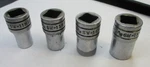 Snap On 4pc 1/2" Dr 12pt Sw11m 11mm Sw13m 13m Sw14m 14mm Sw15mm 15mm Sockets Usa. Fixed Price $34.88.